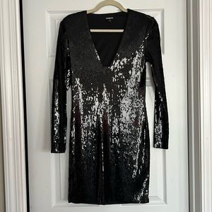 Black Sequin Dress